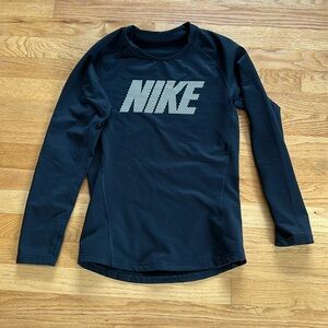 Black long sleeve dri fit tee